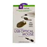 ReTrak Retractable Optical Mouse Black