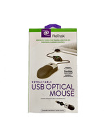 ReTrak Retractable Optical Mouse Black