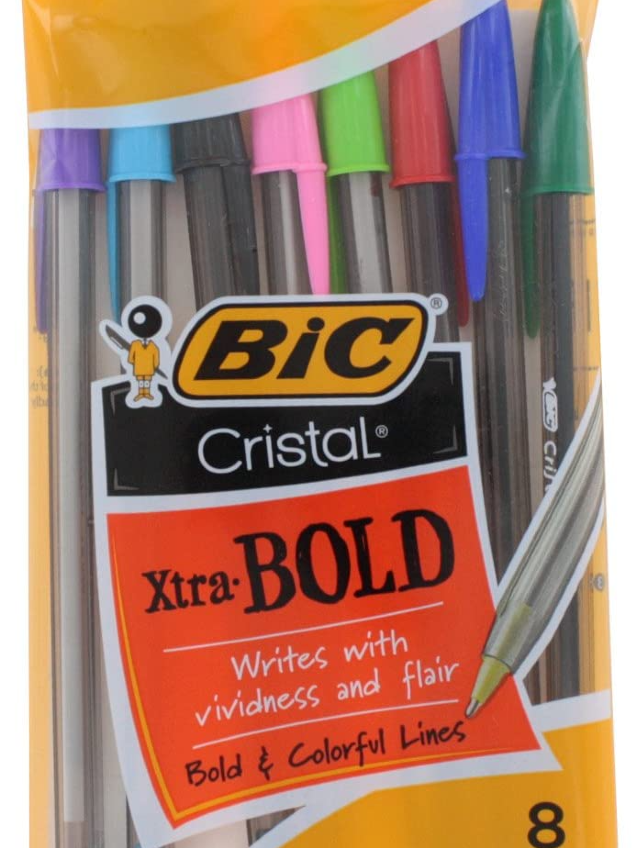Bic Cristal Xtra Bold 8 Color Pen Pack - North Central College