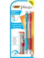 BIC Bic Velocity Mechanical  Pencil 2pk 0.9mm w/refill