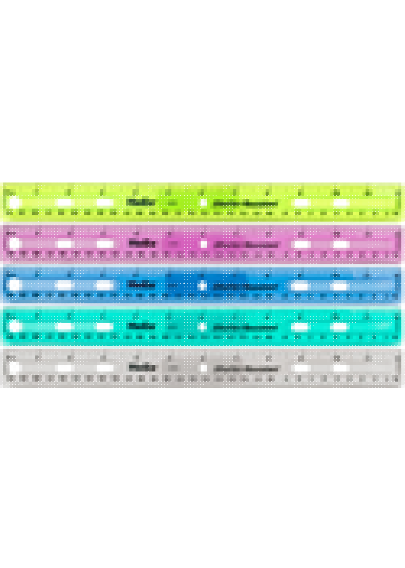 Helix Shatter-Resistant Ring Binder Ruler(Assorted)12in.