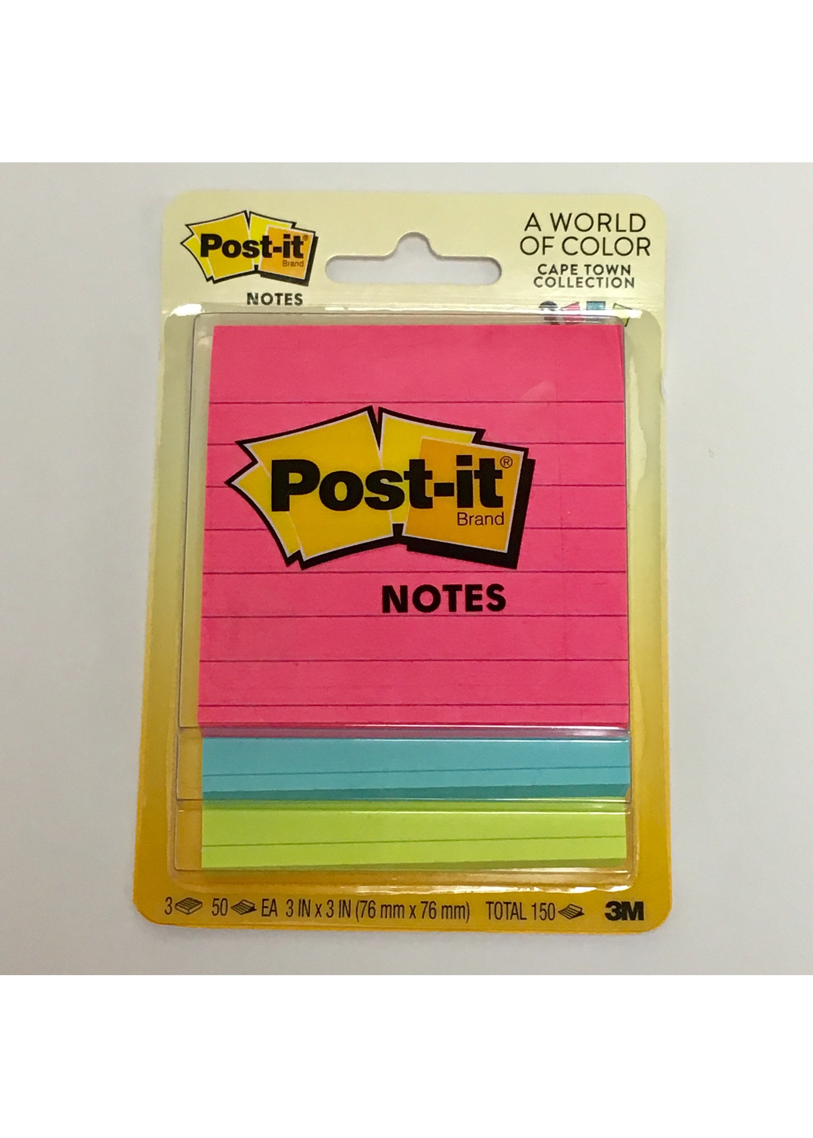 Post-It Post-It Lined Sticky Notes(Cape Town) 3 pack