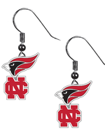 Neil Enterprises Dangling North Central College Cardinal NC Earrings