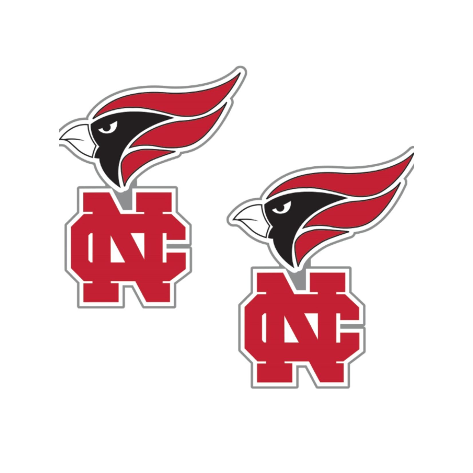 Neil Enterprises Post North Central College Cardinal NC Earrings