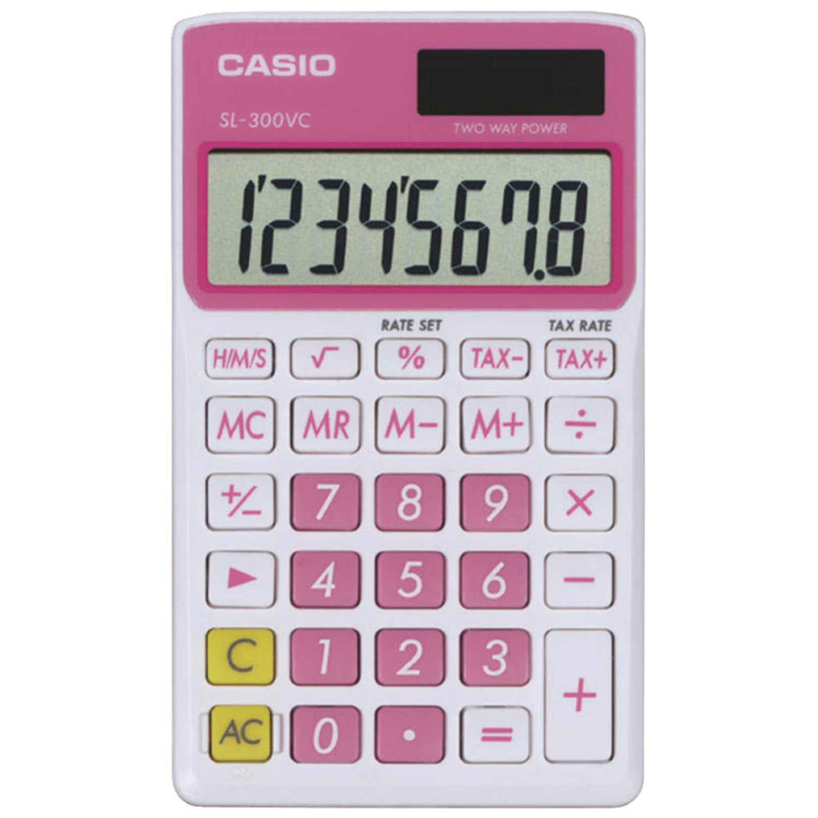 Casio Pink Casio SL-300VC Basic Calculator