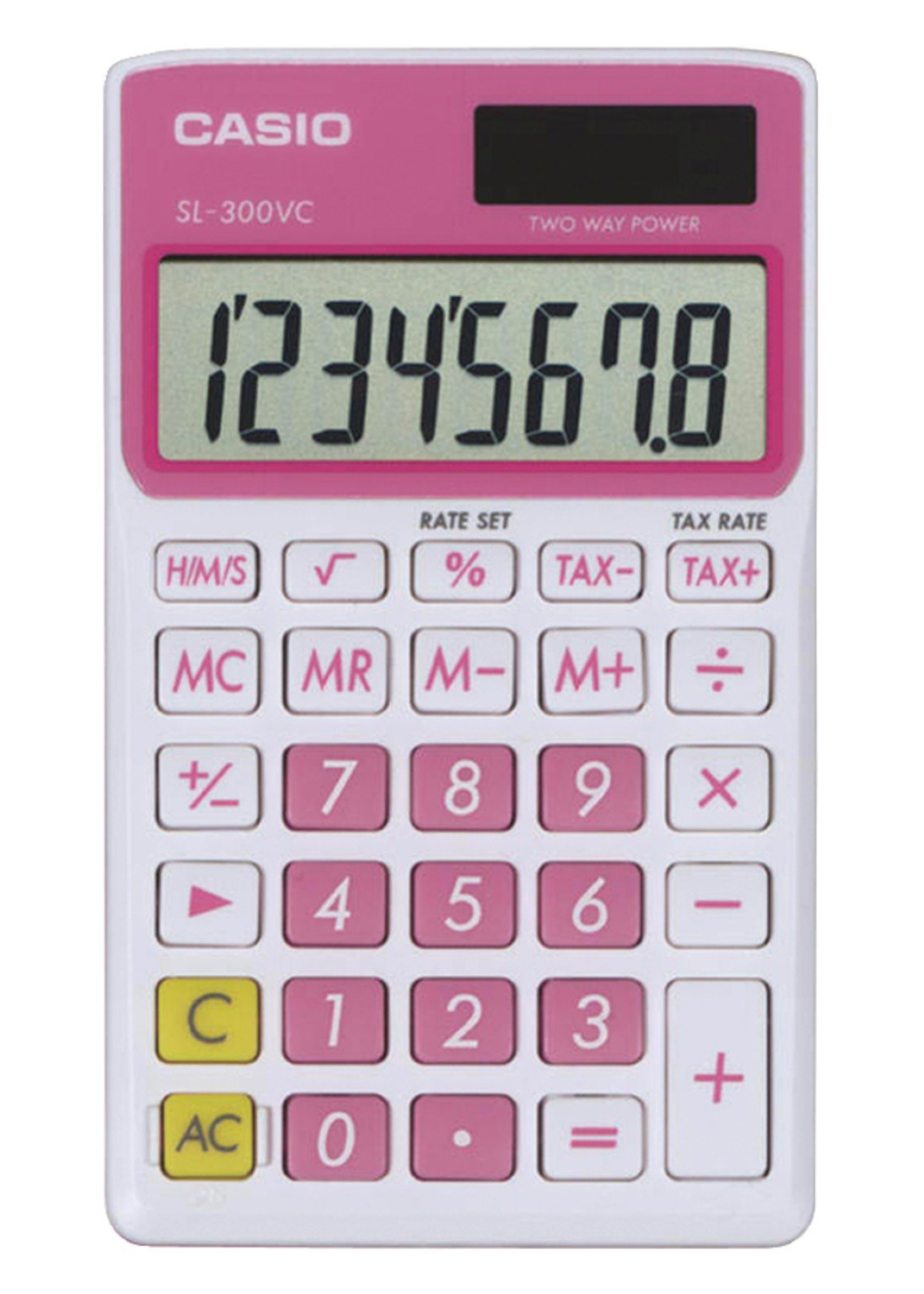 Casio Pink Casio SL-300VC Basic Calculator