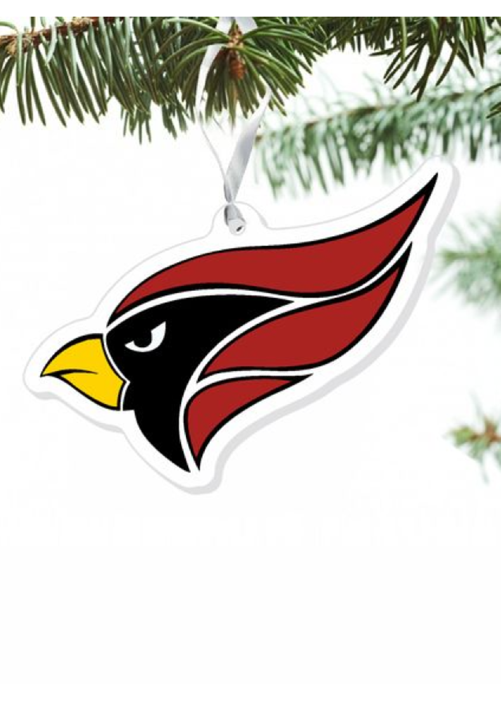 CDI Corporation North Central College Ornament - Cardinal Head in acrylic