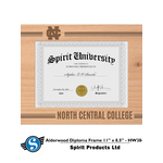 Spirit Products North Central College Alderwood Diploma Frame