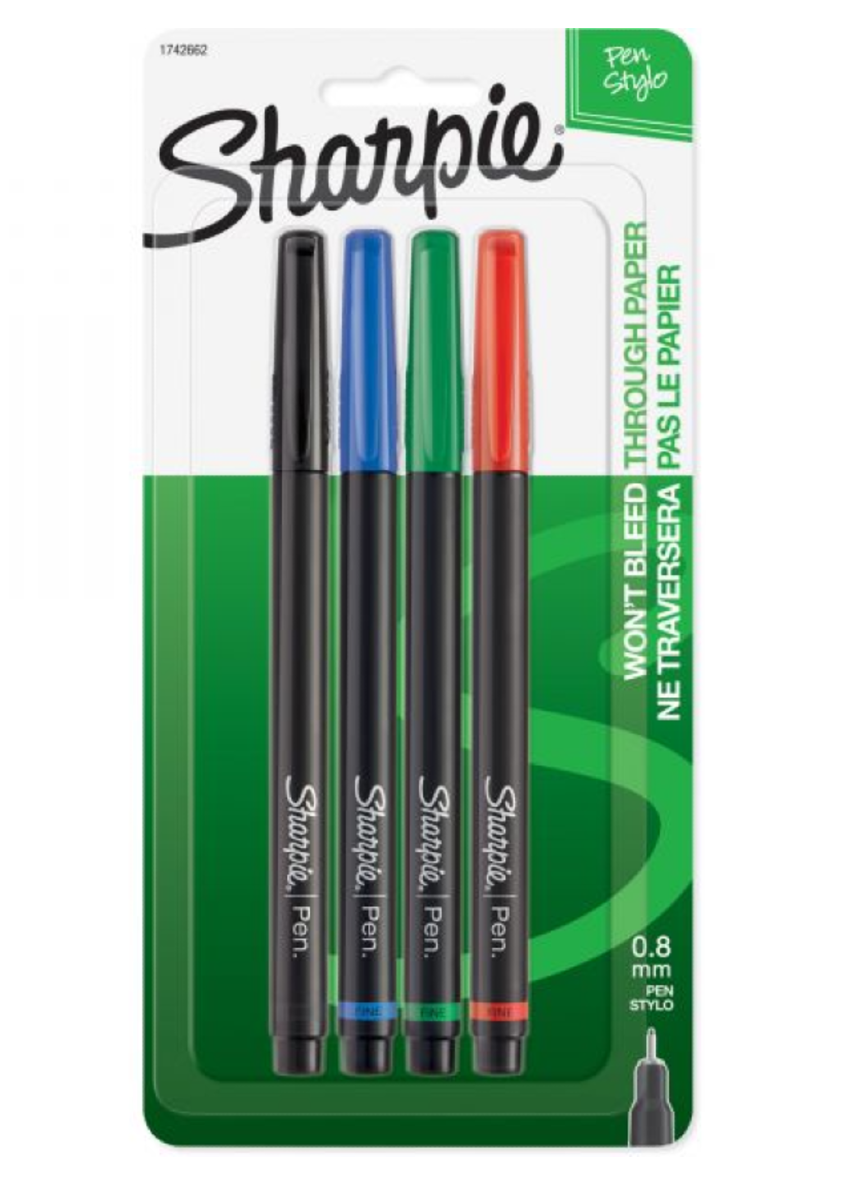Sharpie Sharpie Four Color  0.8 mm Pen Pack