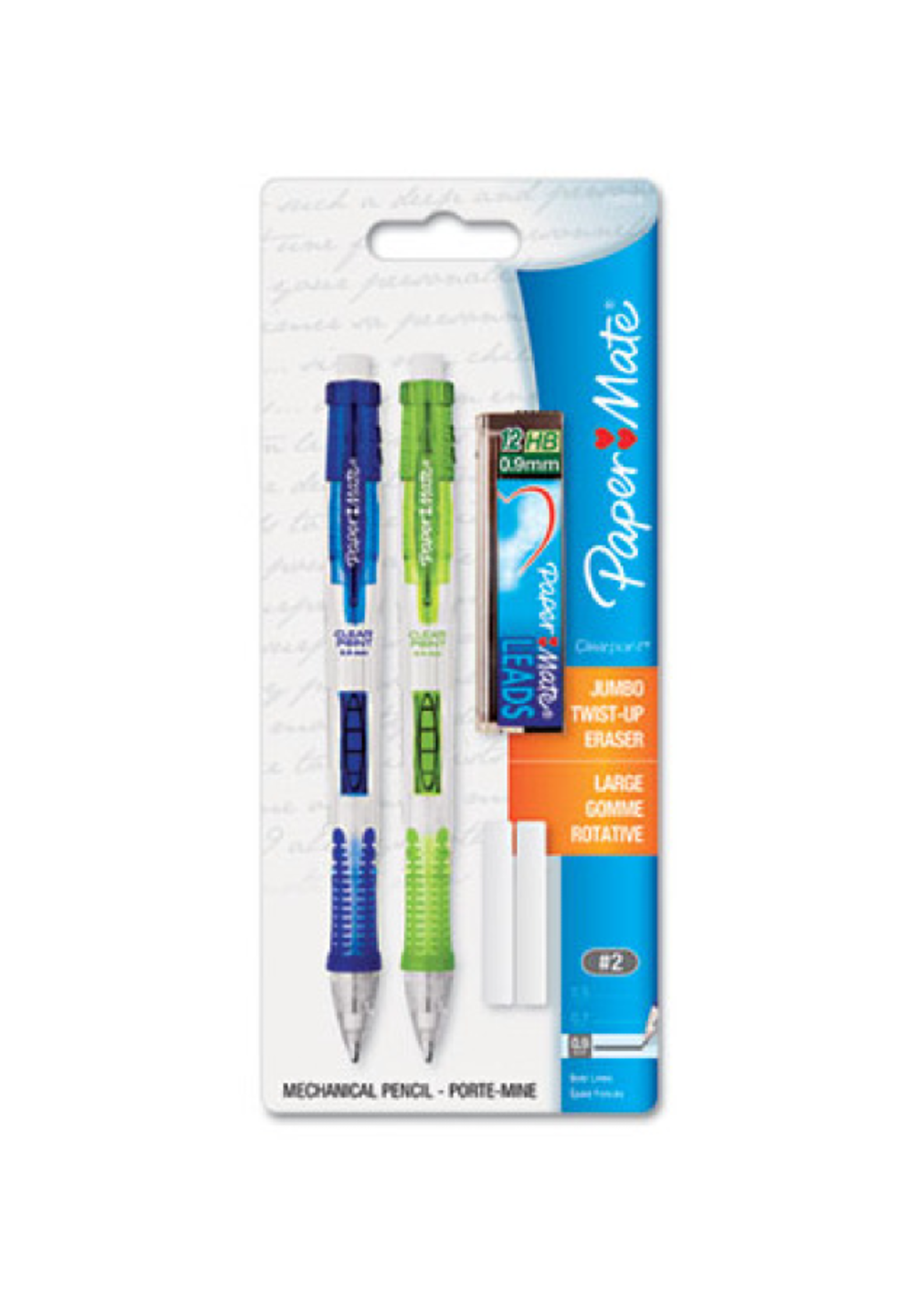 Papermate Paper Mate Mechanical Pencil Clear Point 2- Pk 0.7mm