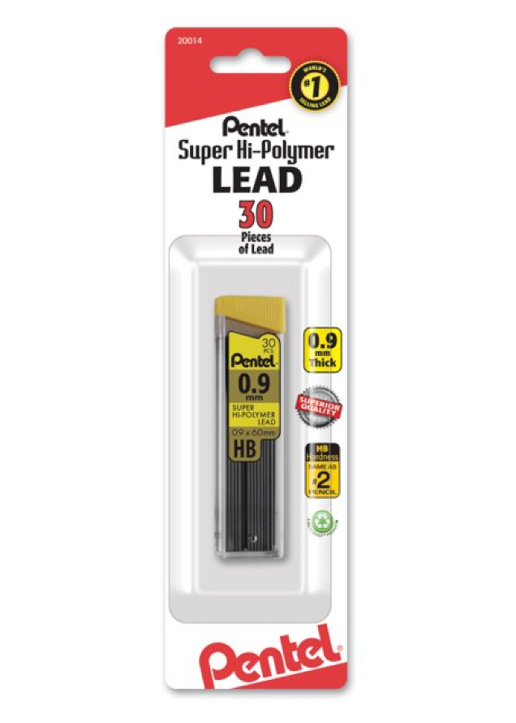 Pentel Pentel Super Hi-Polymer Replacement Lead 0.9mm