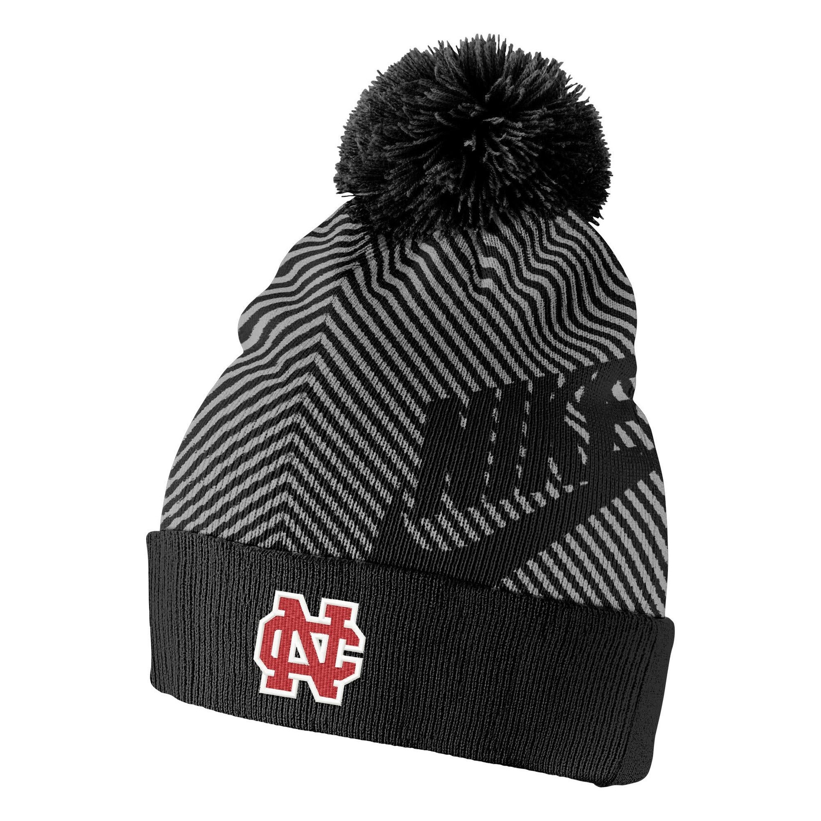 Nike Nike Striped Pom Beanie Black