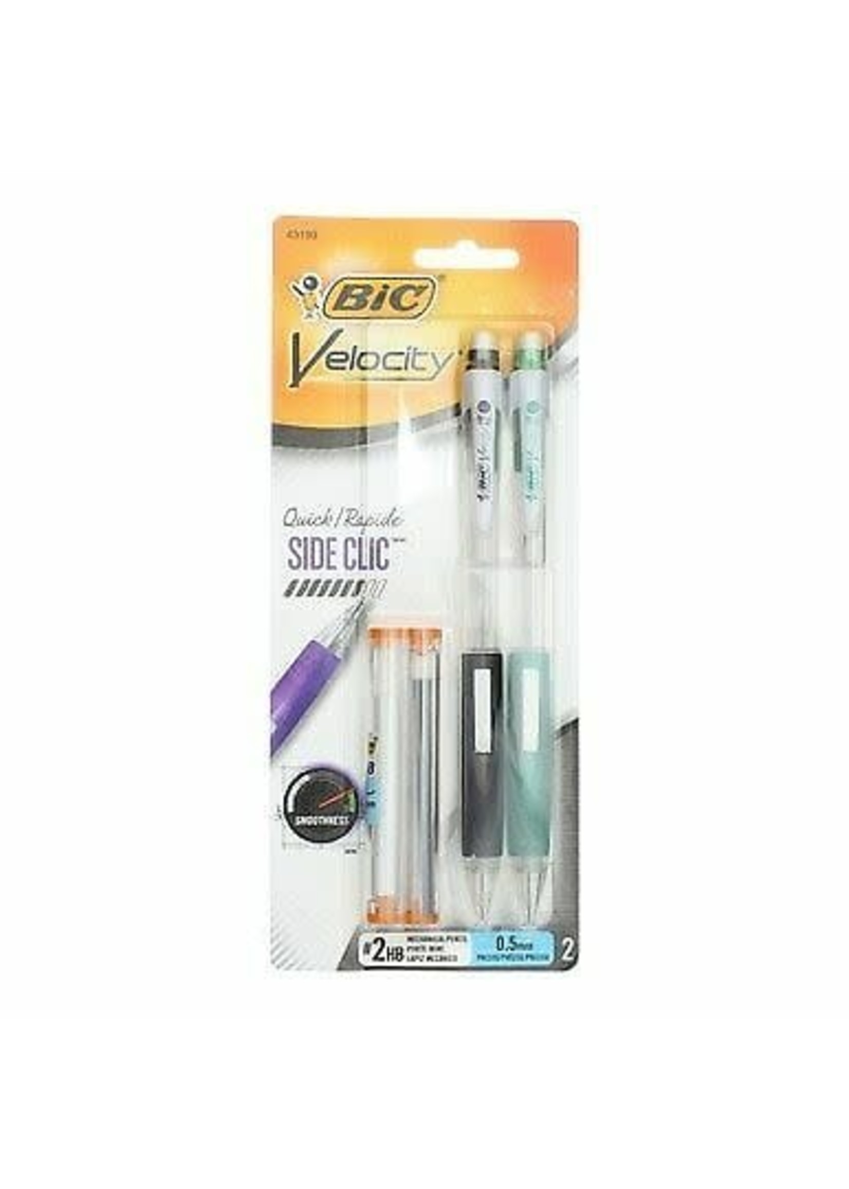 BIC BIC Velocity Side Clic Mechanical Pencil .5mm 2PK