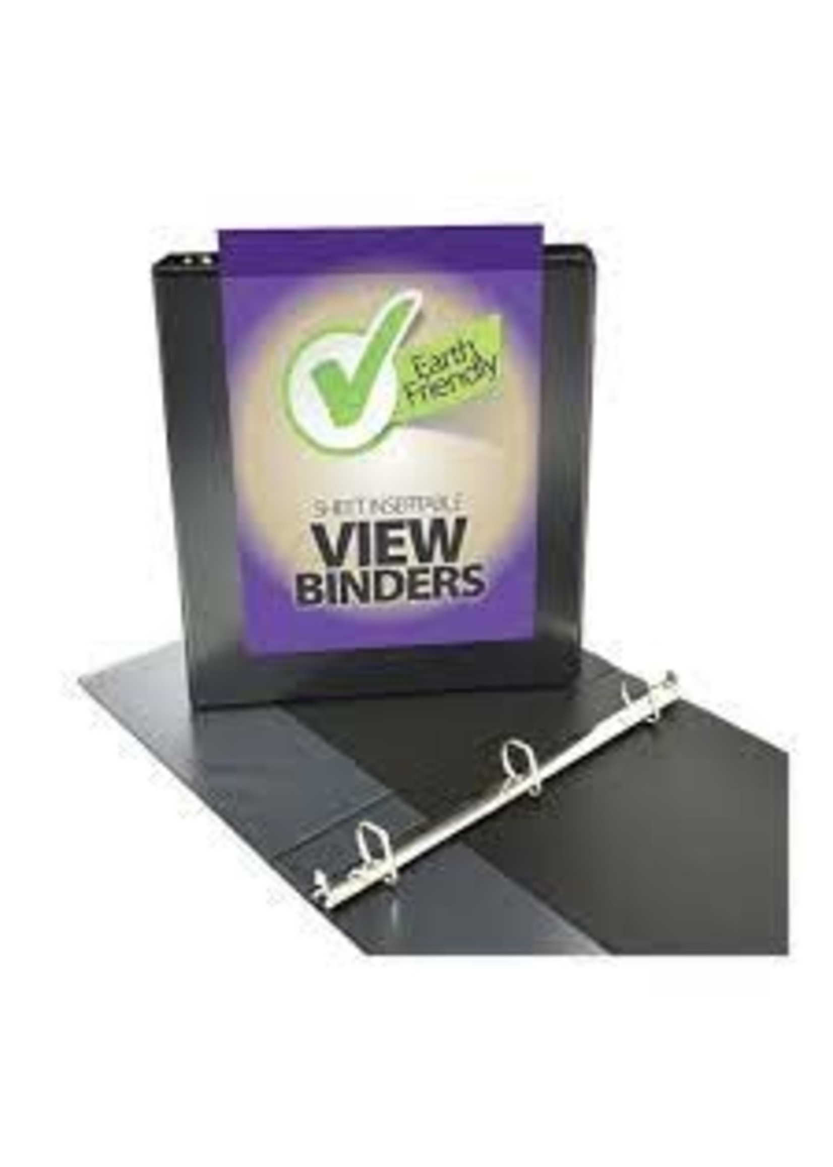 Four Point 1 inch, 3- ring View D Binder