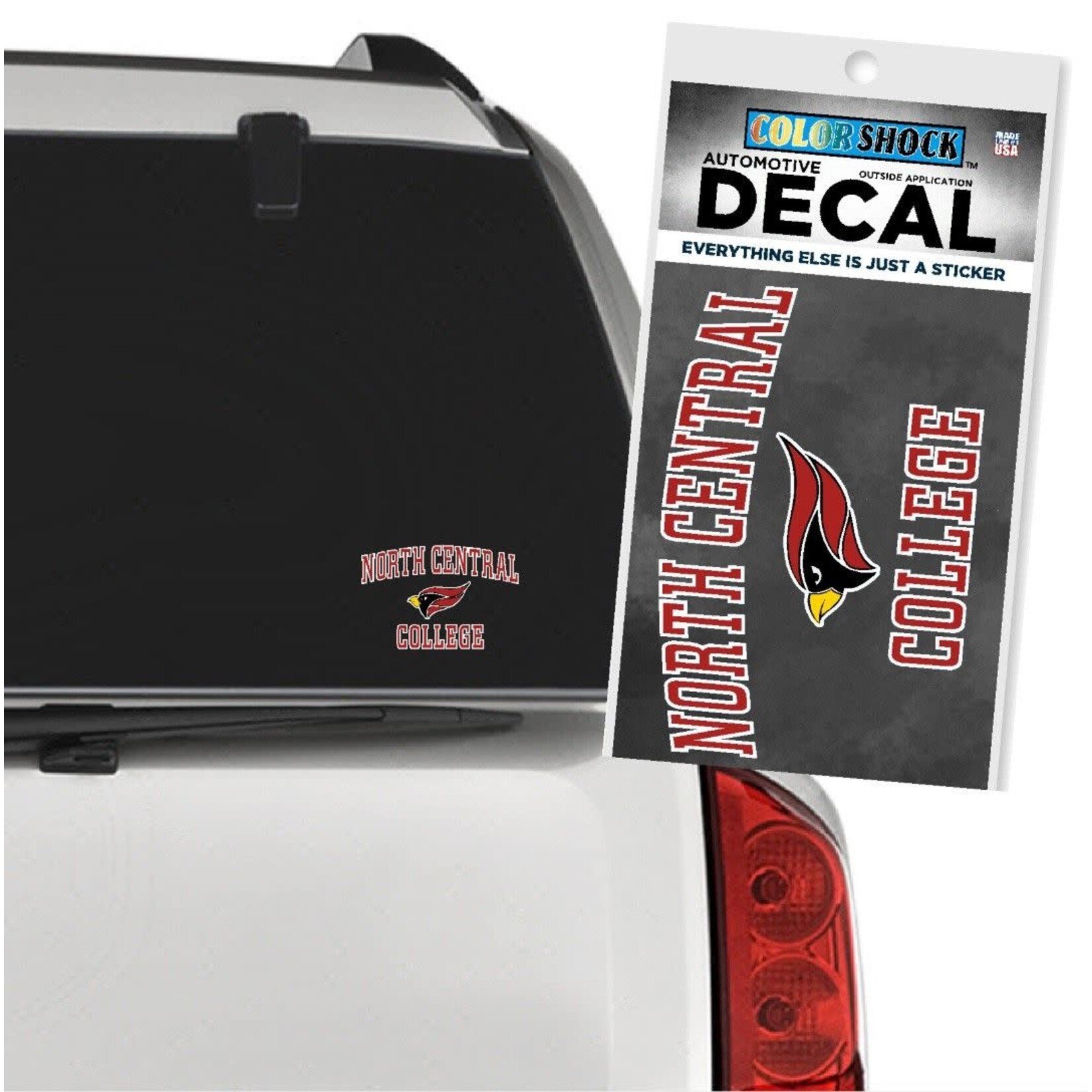 CDI Corporation North Central College Decal w/ Cardinal Head by ColorShock