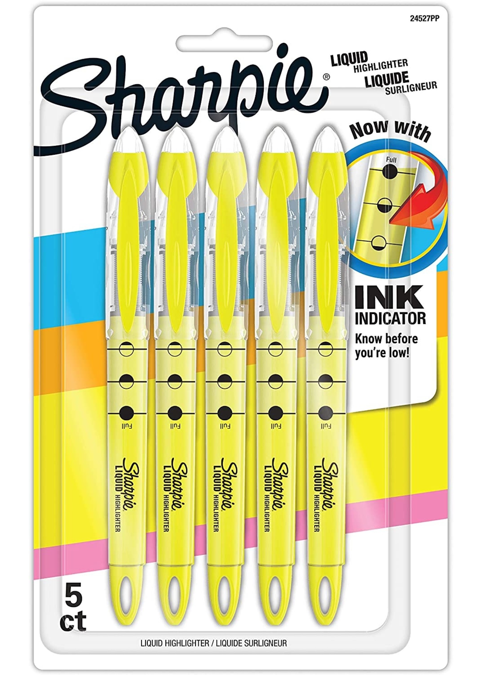 Sharpie Pen Style Highlighter yellow 5 pk - North Central College Campus  Store