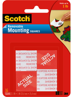Scotch Scotch Removable Mounting Squares 16pk