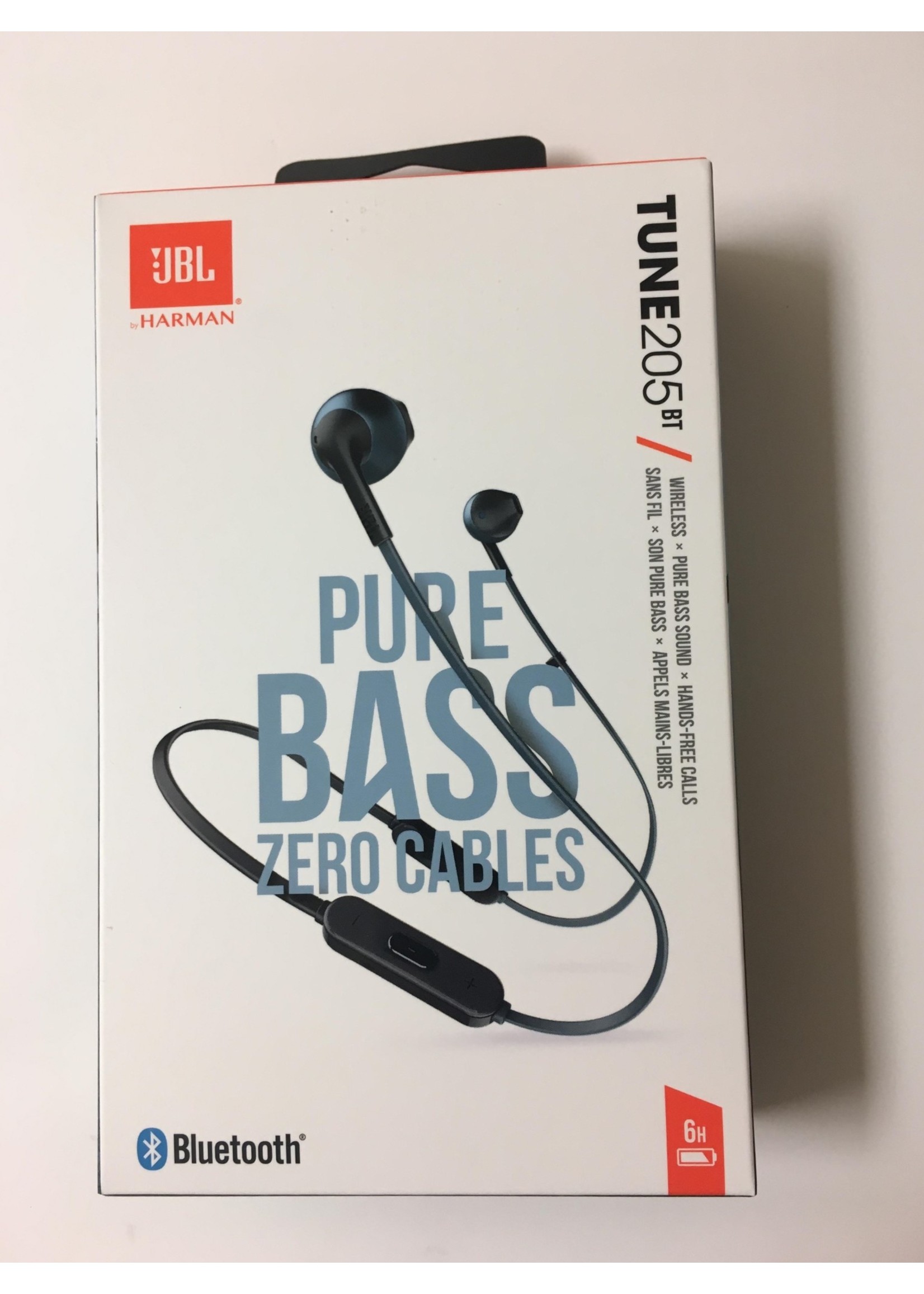 JBL JBL Tune 205 Wireless Earbuds w/Mic(Blue)