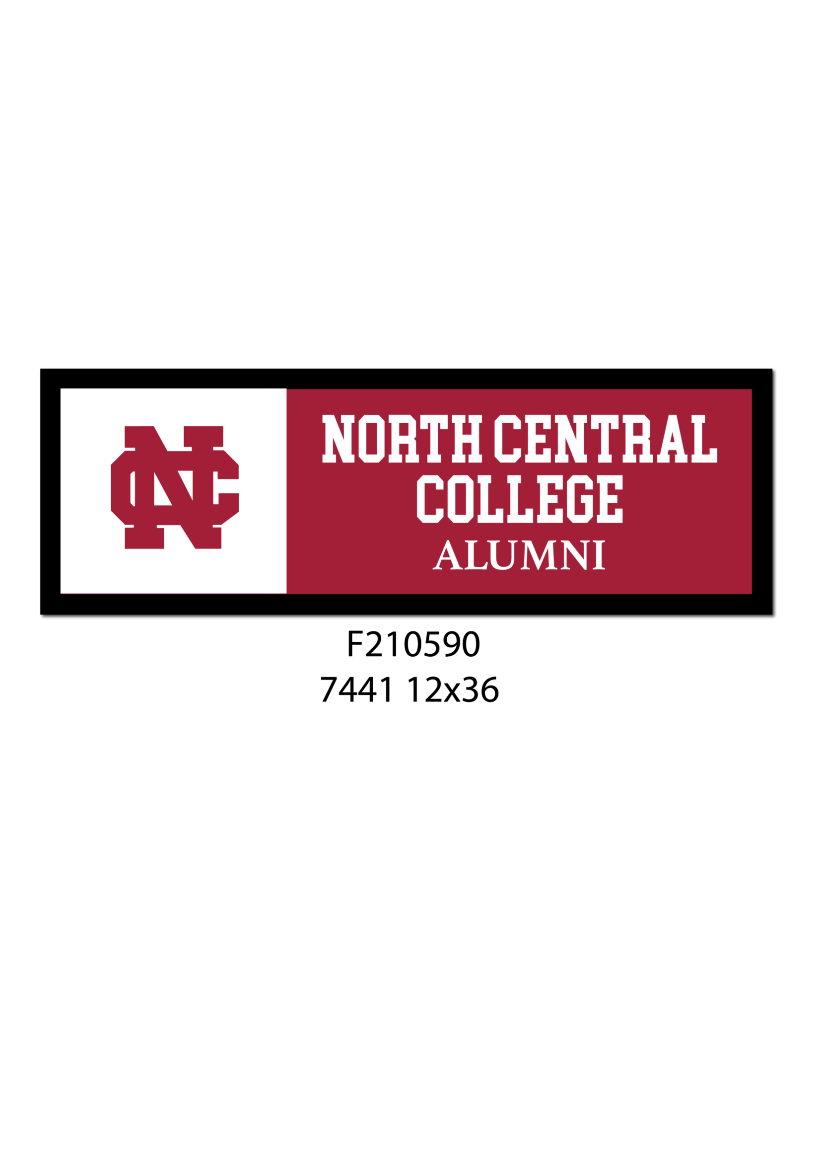 Collegiate Pacific Premium wool felt 12 x 36 Banner  w/ Alumni - 2021