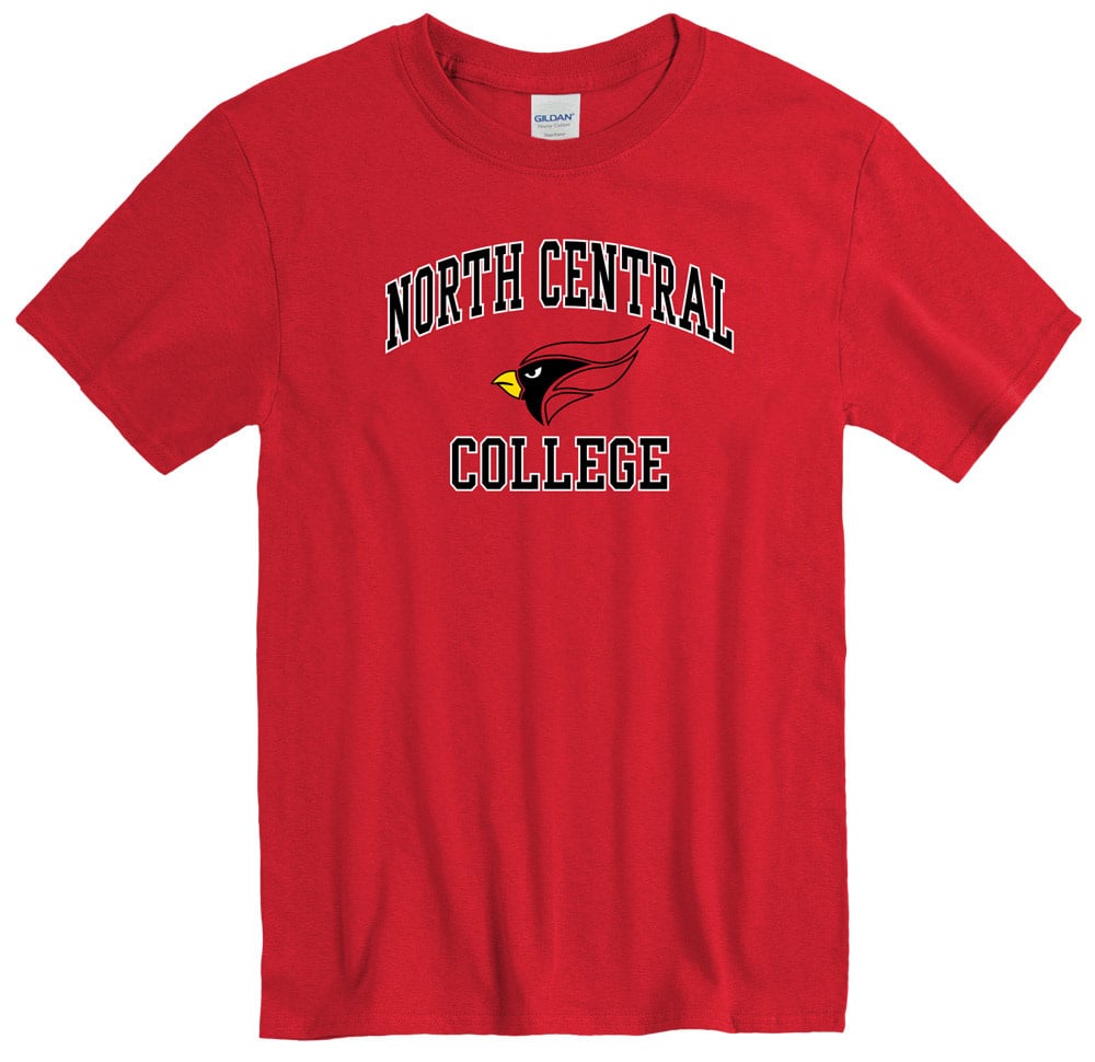 North Central College T- Shirt w/ Cardinal head - North Central College ...
