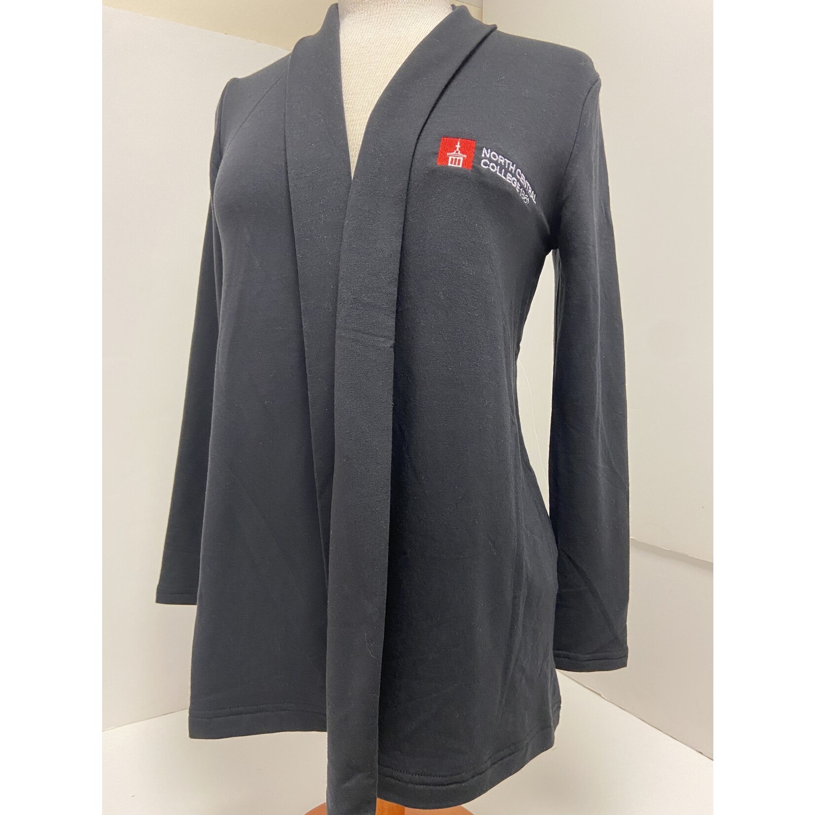BAW North Central College Women's Open Front Cardigan w/ Old Main