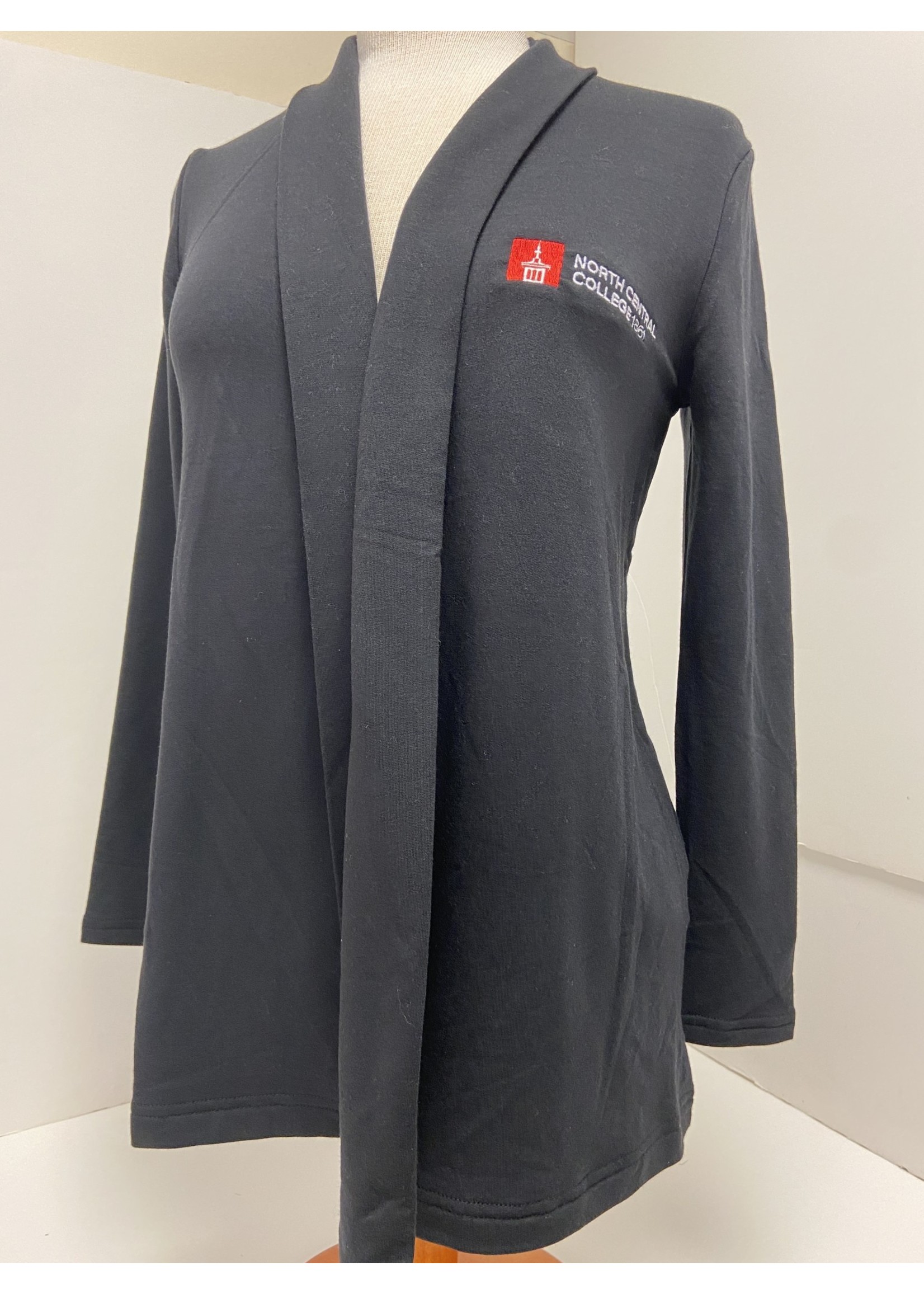 BAW North Central College Women's Open Front Cardigan w/ Old Main