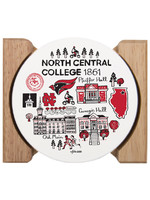 Julia Gash North Central College Julia Gash 4 pack round Coasters