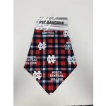 Neil Enterprises North Central College Plaid Pet Bandana