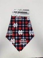 Neil Enterprises North Central College Plaid Pet Bandana