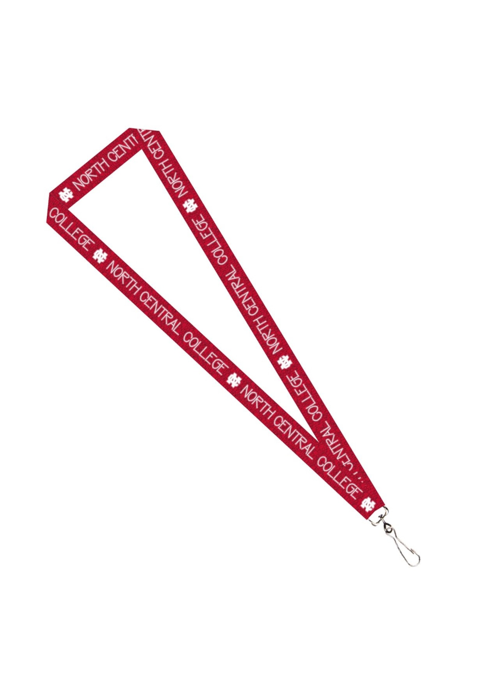 Neil Enterprises Satin Lanyard 3/4" W/ swivel J hook - Red