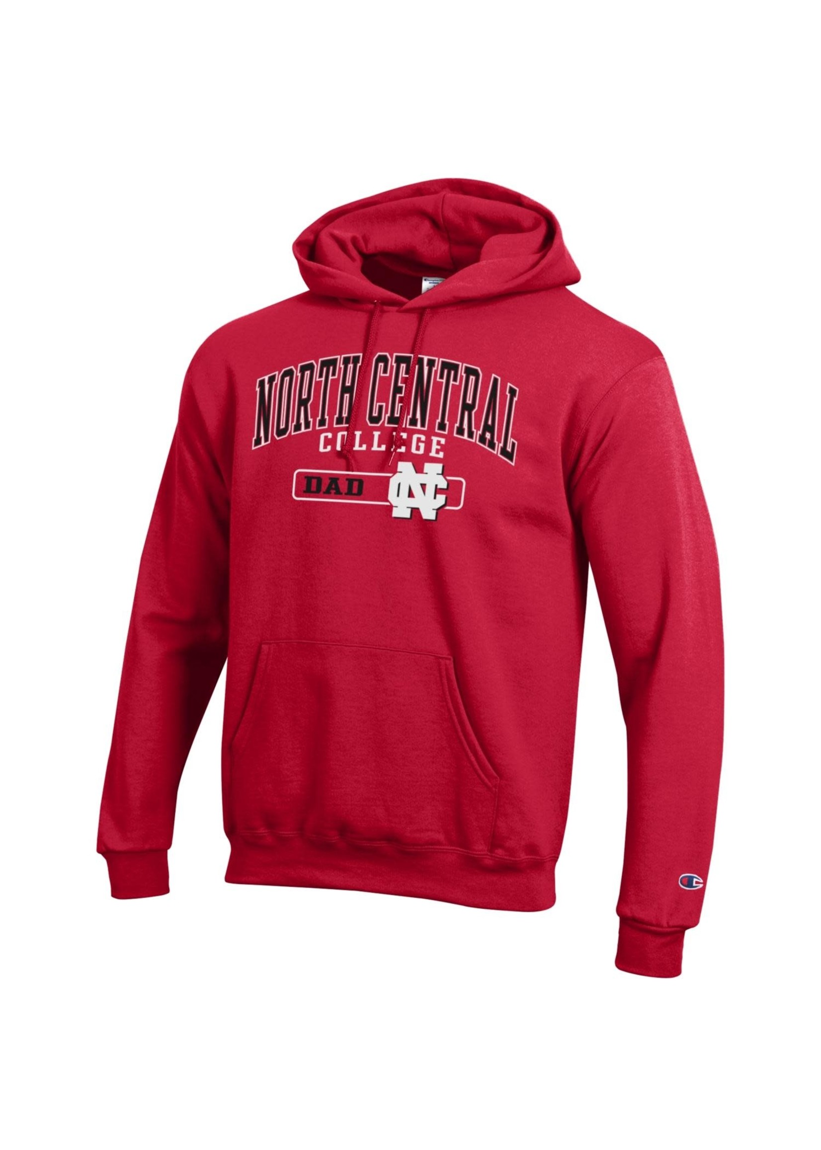 Champion North Central College Dad Hoodie Red by Champion