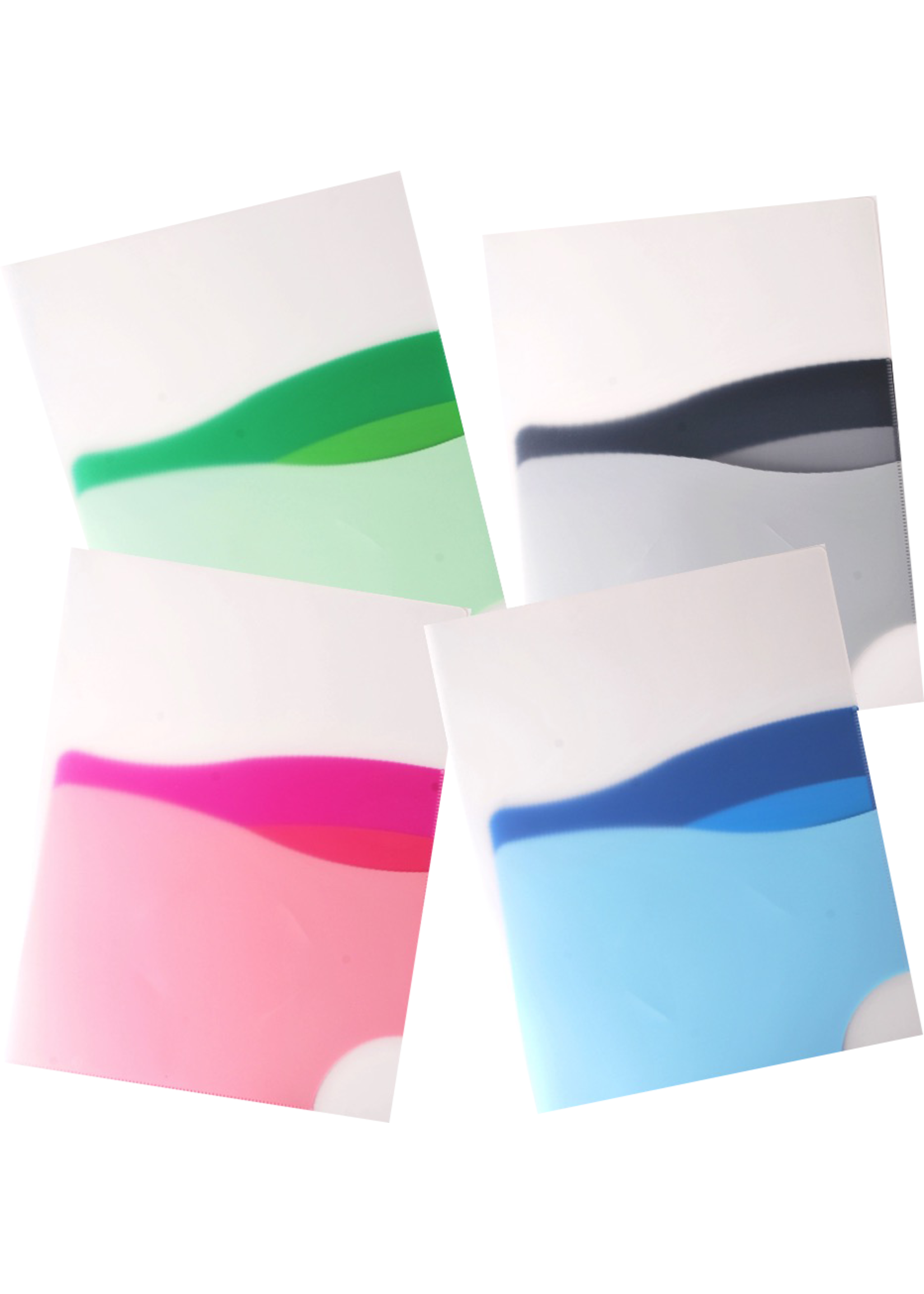 Filexec Filexec Wave Poly 3 Pocket Folder(Asst)9.5x13in sold separately