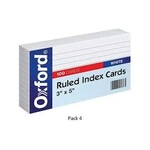 Oxford Oxford Index Card Ruled 3 x 5