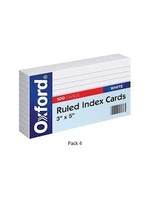 Oxford Oxford Index Card Ruled 3 x 5