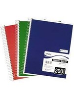 Mead Mead Wirebound Notebook 5 Subject 200 Sheets