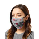 League / Legacy North Central College Three Layer Face Mask - Grey