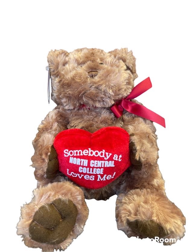 Somebody at NCC Loves Me Teddy Bear - North Central College Campus Store