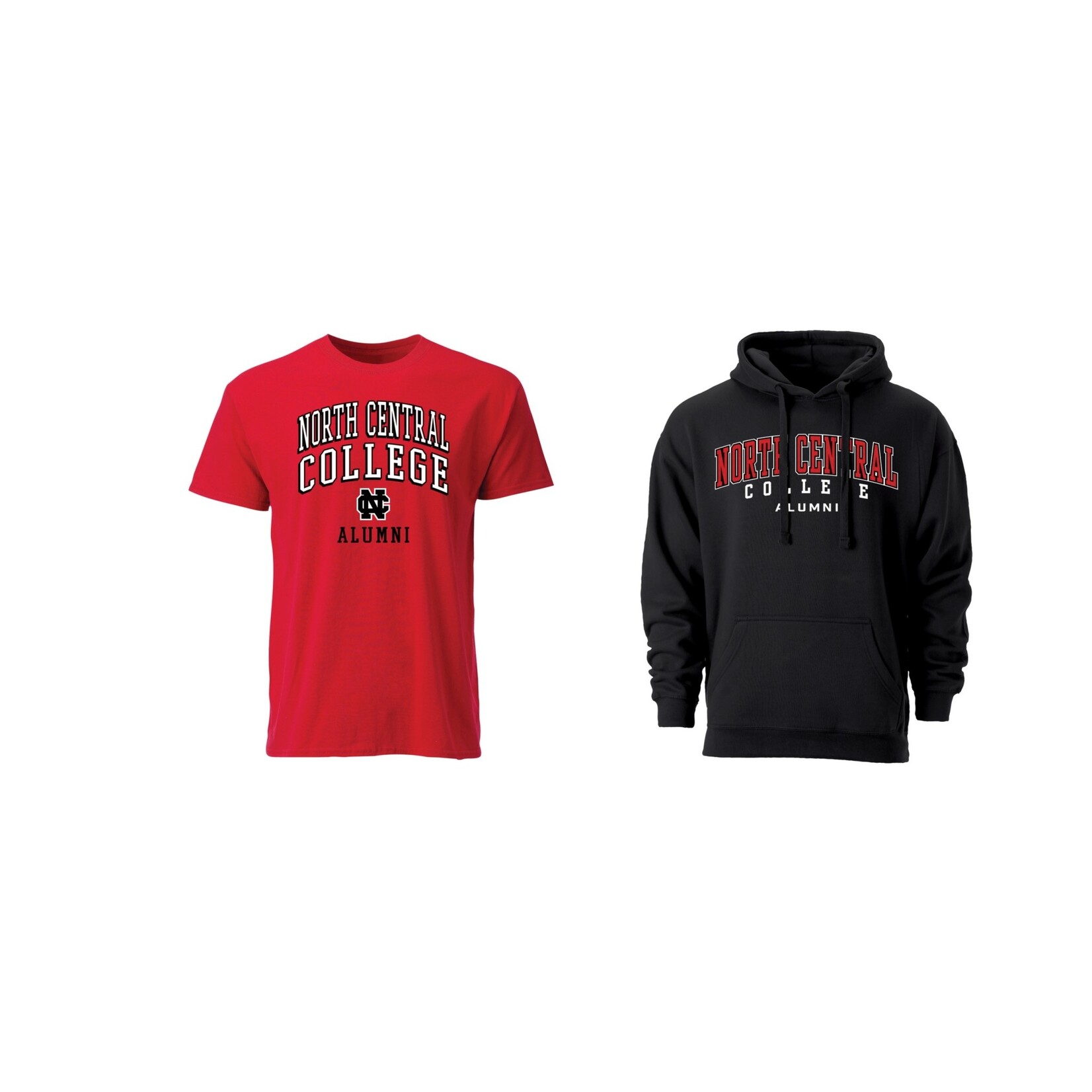 Ouray Sportswear NCC Alumni  Red Tee and Black Hoodie Bundle