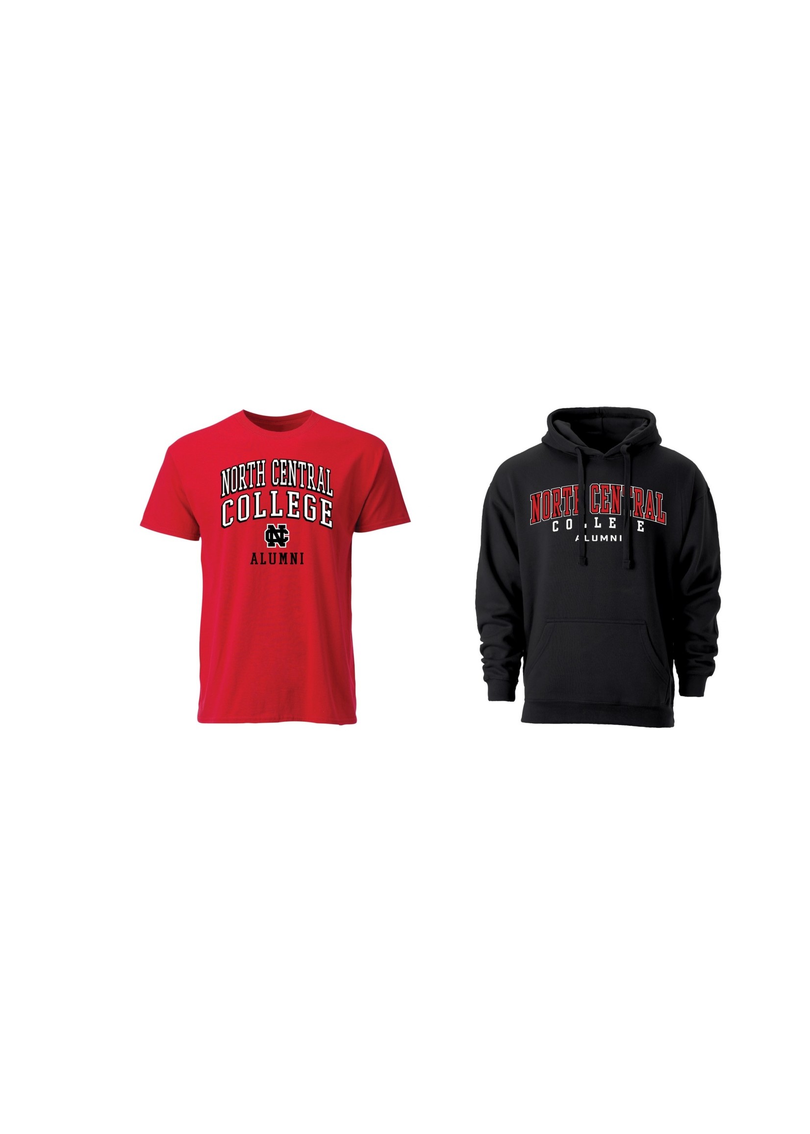 Ouray Sportswear NCC Alumni  Red Tee and Black Hoodie Bundle
