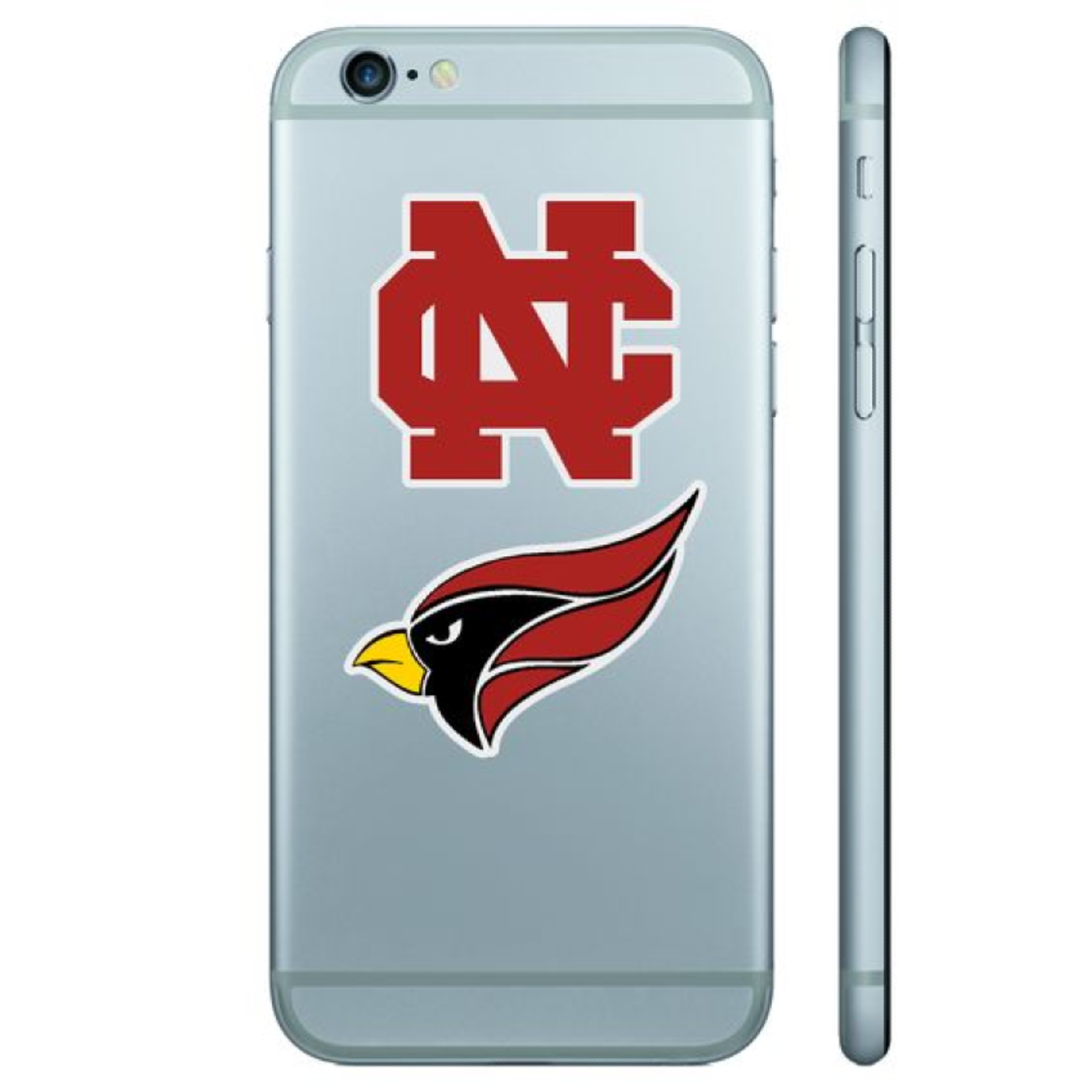 CDI Corporation North Central College Mini NC & Cardinal Head Decal Pack