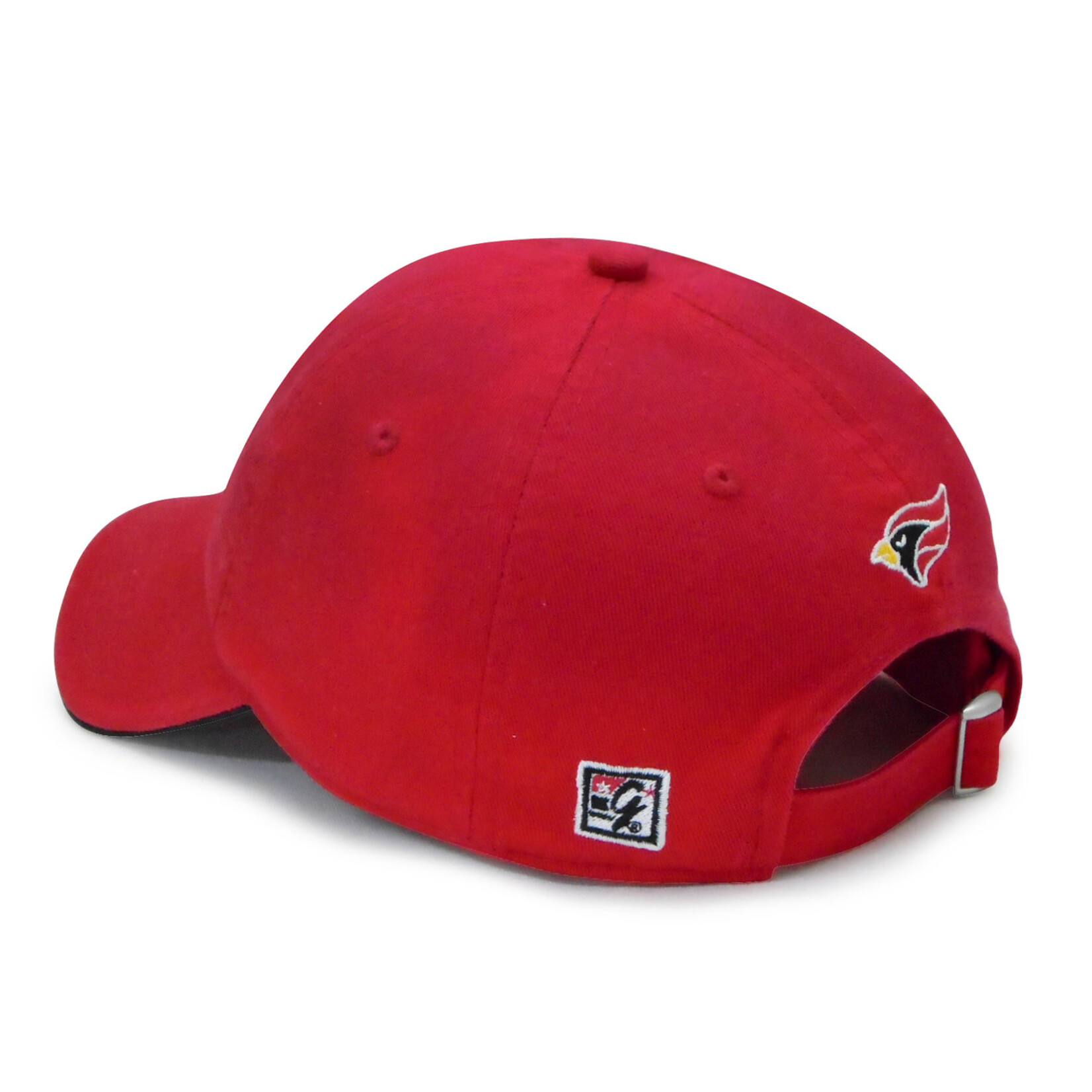 The Game Red Relaxed Garment Washed Twill Hat w/ Bar Design