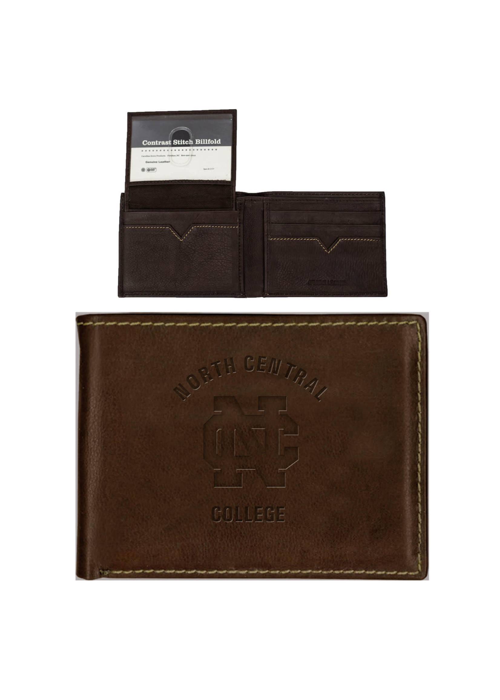 MCM Brands North Central College Contrast Stitch Billfold Wallet