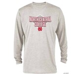 College House Oatmeal Cotton Tri-blend Long Sleeve Tee