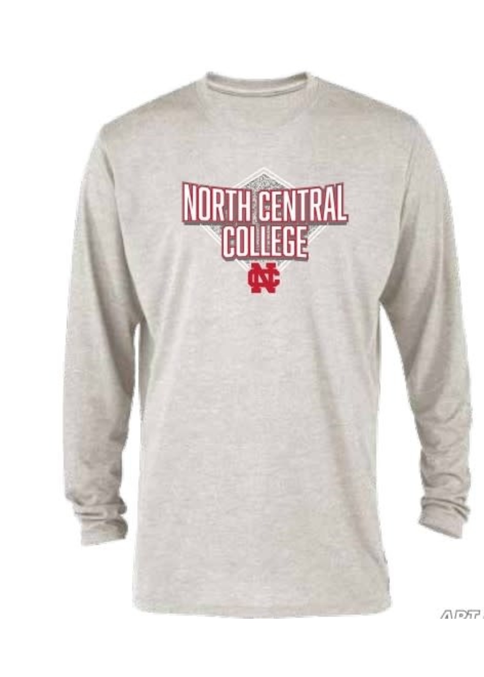 College House Oatmeal Cotton Tri-blend Long Sleeve Tee