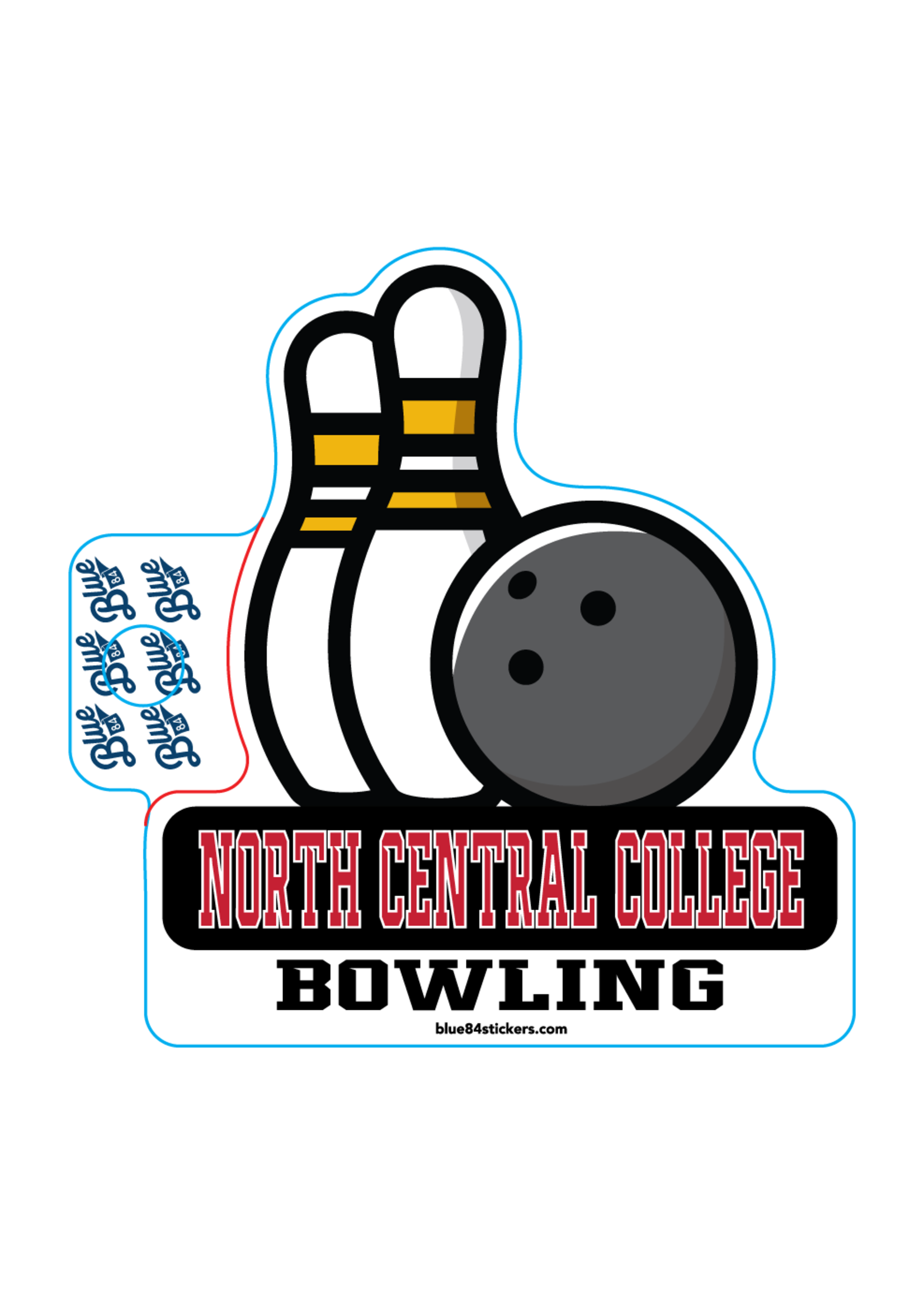 Blue 84 NCC Sports Stickers by Blue 84