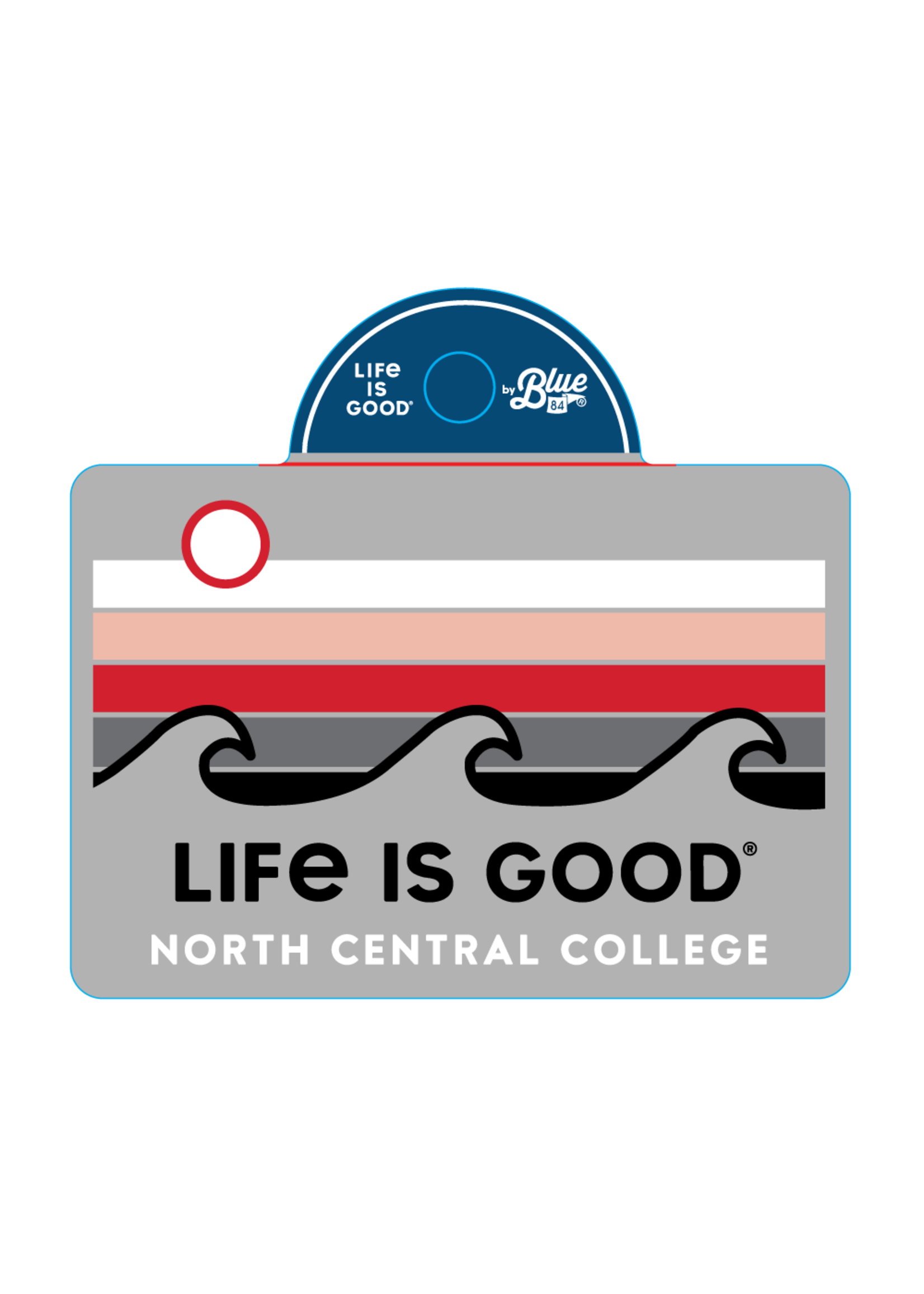 Blue 84 NCC Life is Good Horizon Wave Sticker by Blue 84