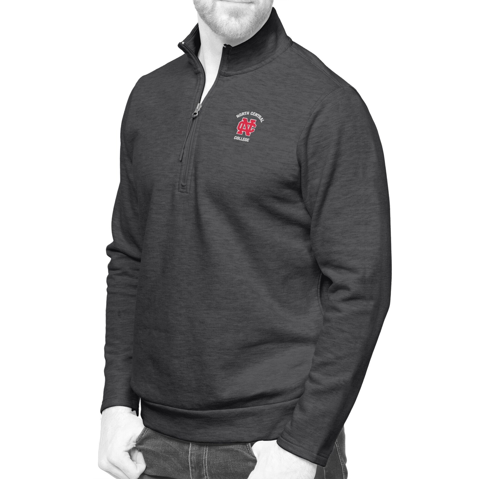 Antigua Unisex Gambit Pullover Charcoal Heather