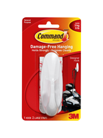 3M Command Adhesive Designer Hook white large 1pk