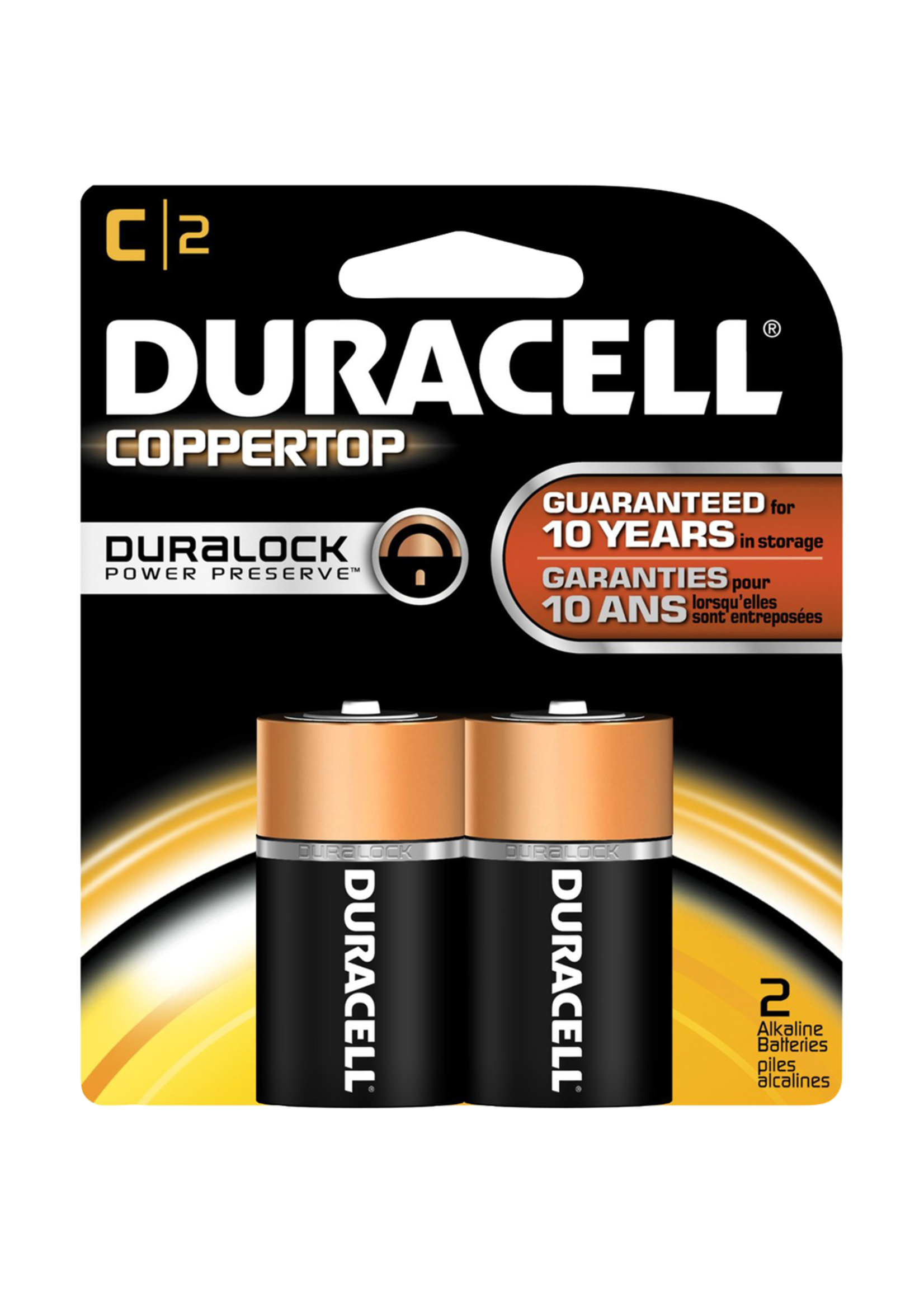 Duracell Duracell Coppertop Alkaline Batteries C 2PK