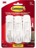 3M 3M Command Adhesive Designer Hook white Large 3pk